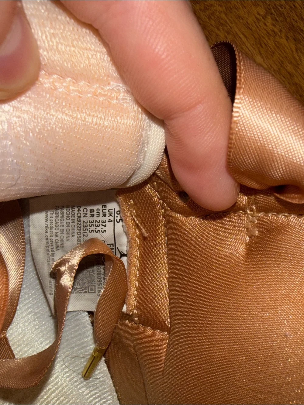 Nike Women’s High-Top Sneakers - White & Tan